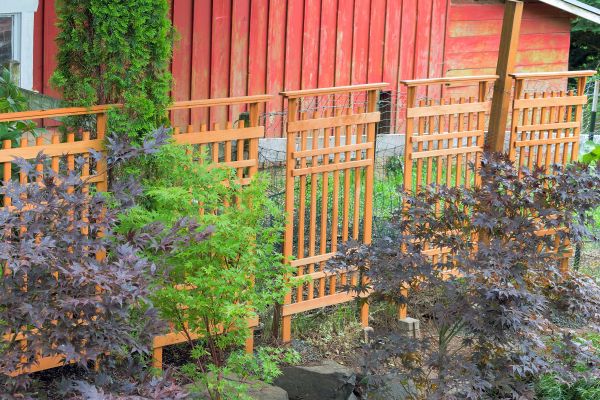Wood Trellis Mounting in Cranston